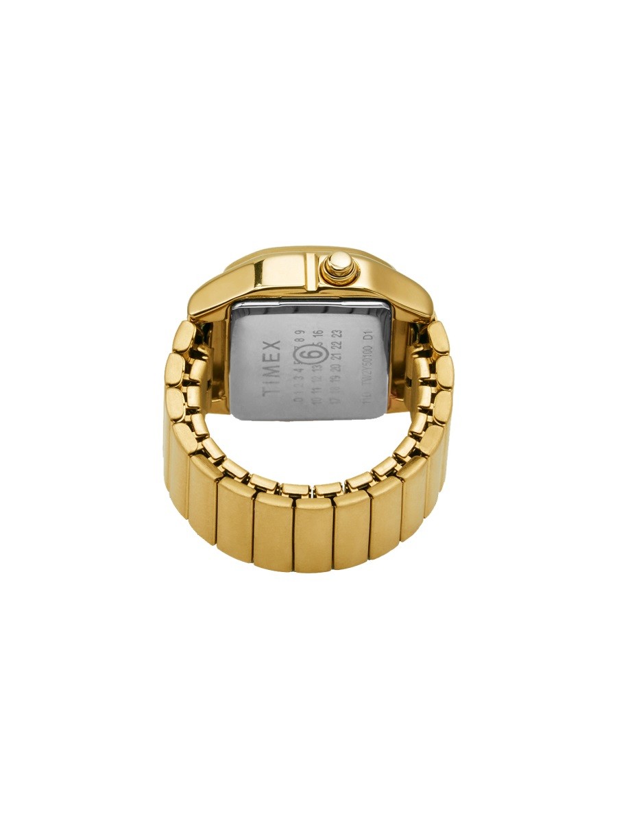 MM6 Maison Margiela Unisex Timex MM6 T80 Gold Tone Ring Gold