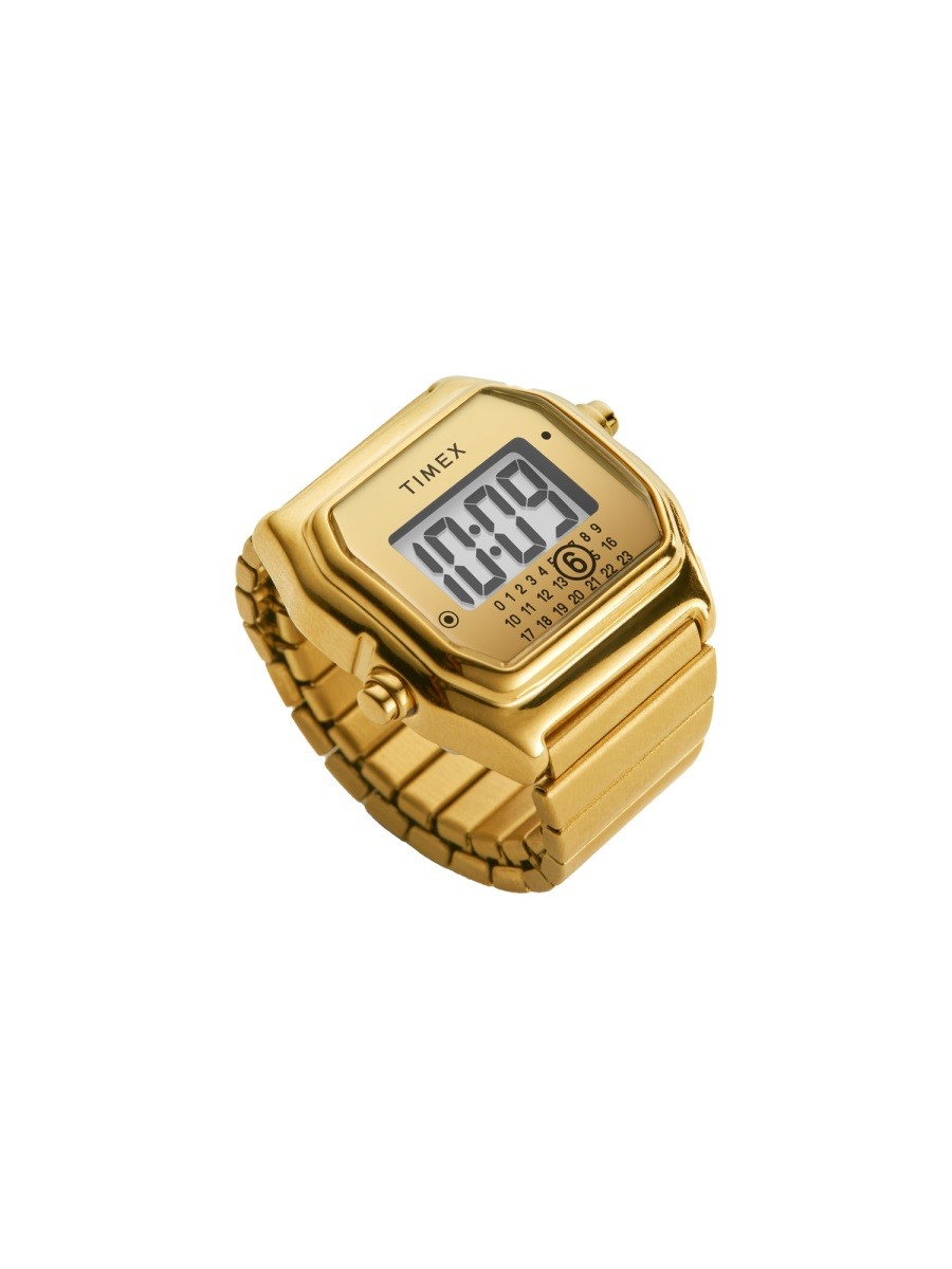 MM6 Maison Margiela Unisex Timex MM6 T80 Gold Tone Ring Gold