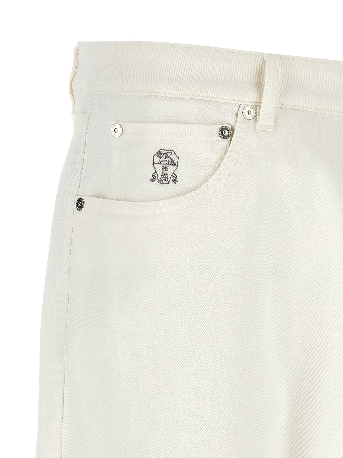 Brunello Cucinelli Tino Jeans White