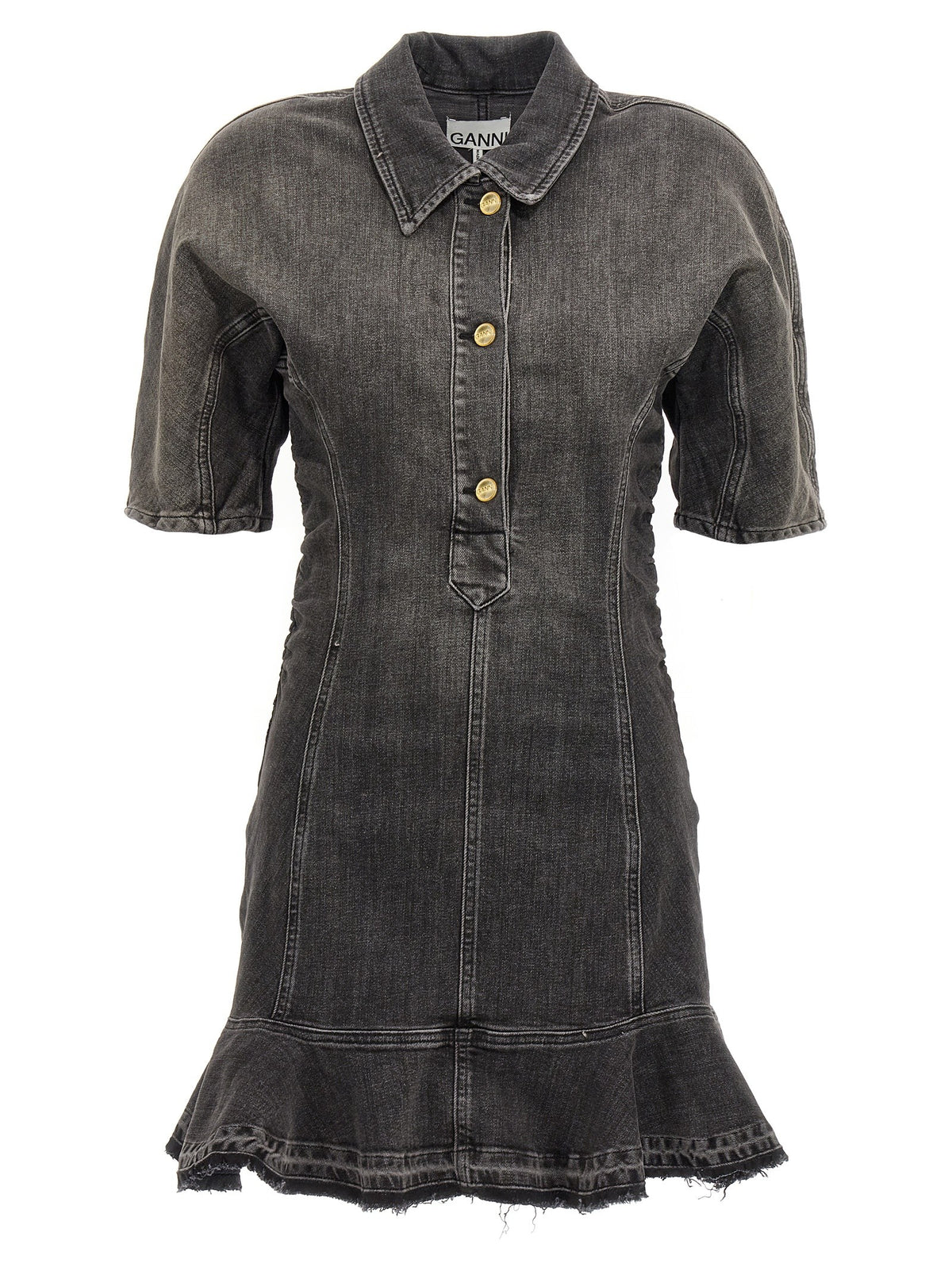 Ganni Tint Edge Dress Black
