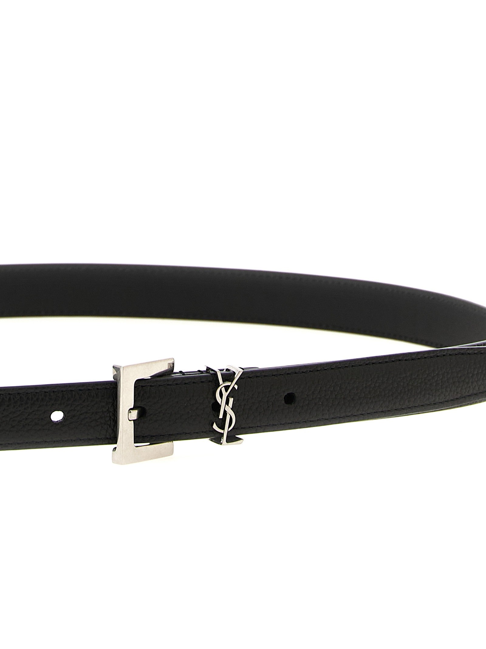Saint Laurent Tiny Cassandre Belt Black