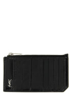 Saint Laurent Tiny Cassandre Card Holder Black