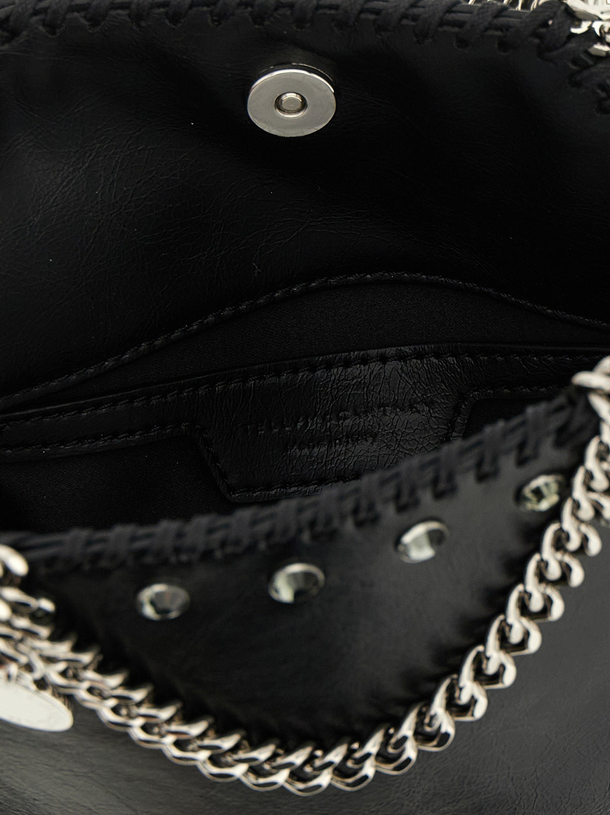 Stella McCartney Tiny Falabella Handbag Black, view 4