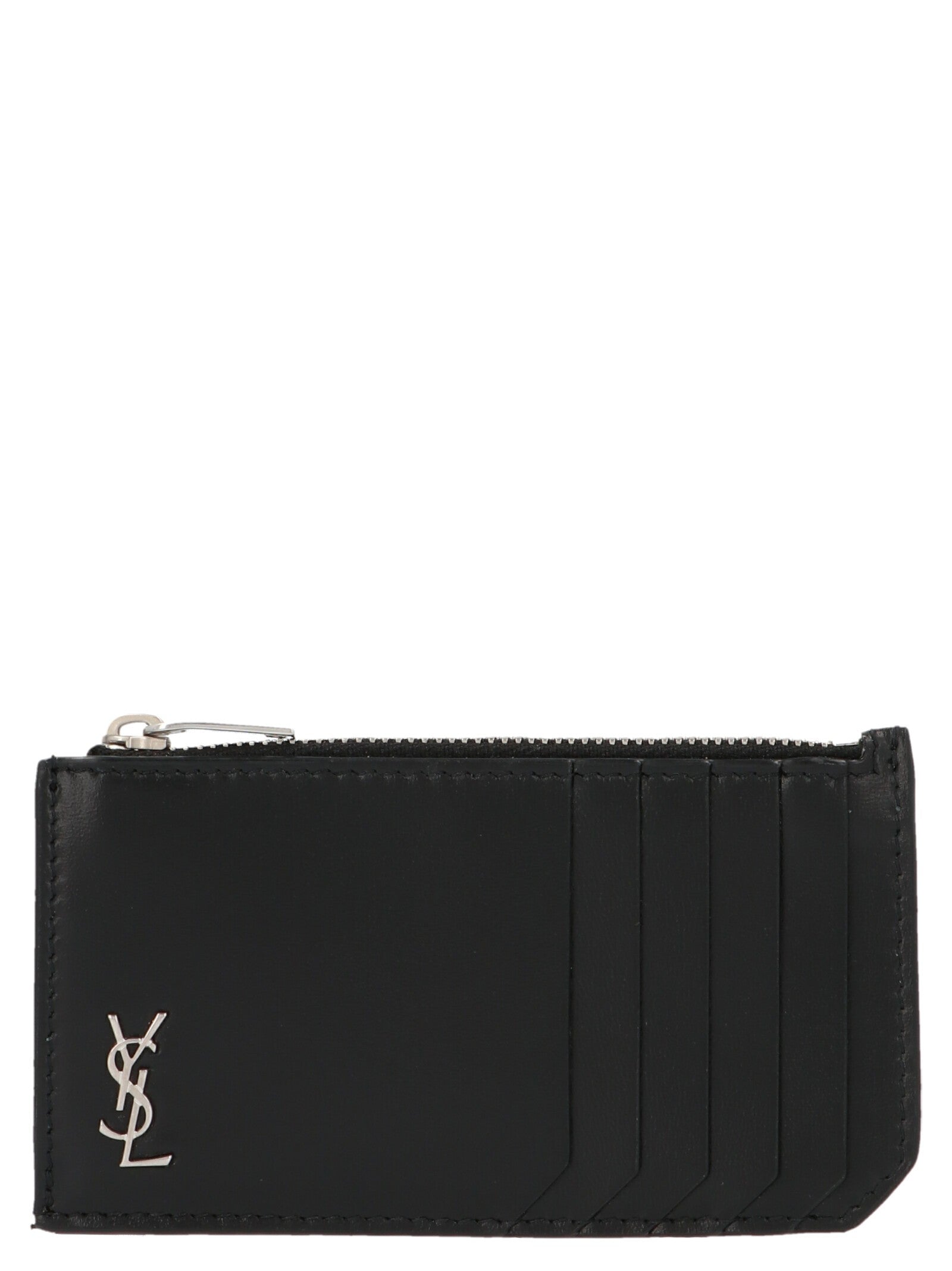 Saint Laurent Tiny Monogram Cardholder Black