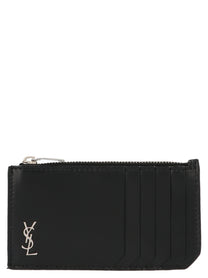 Saint Laurent Tiny Monogram Cardholder Black