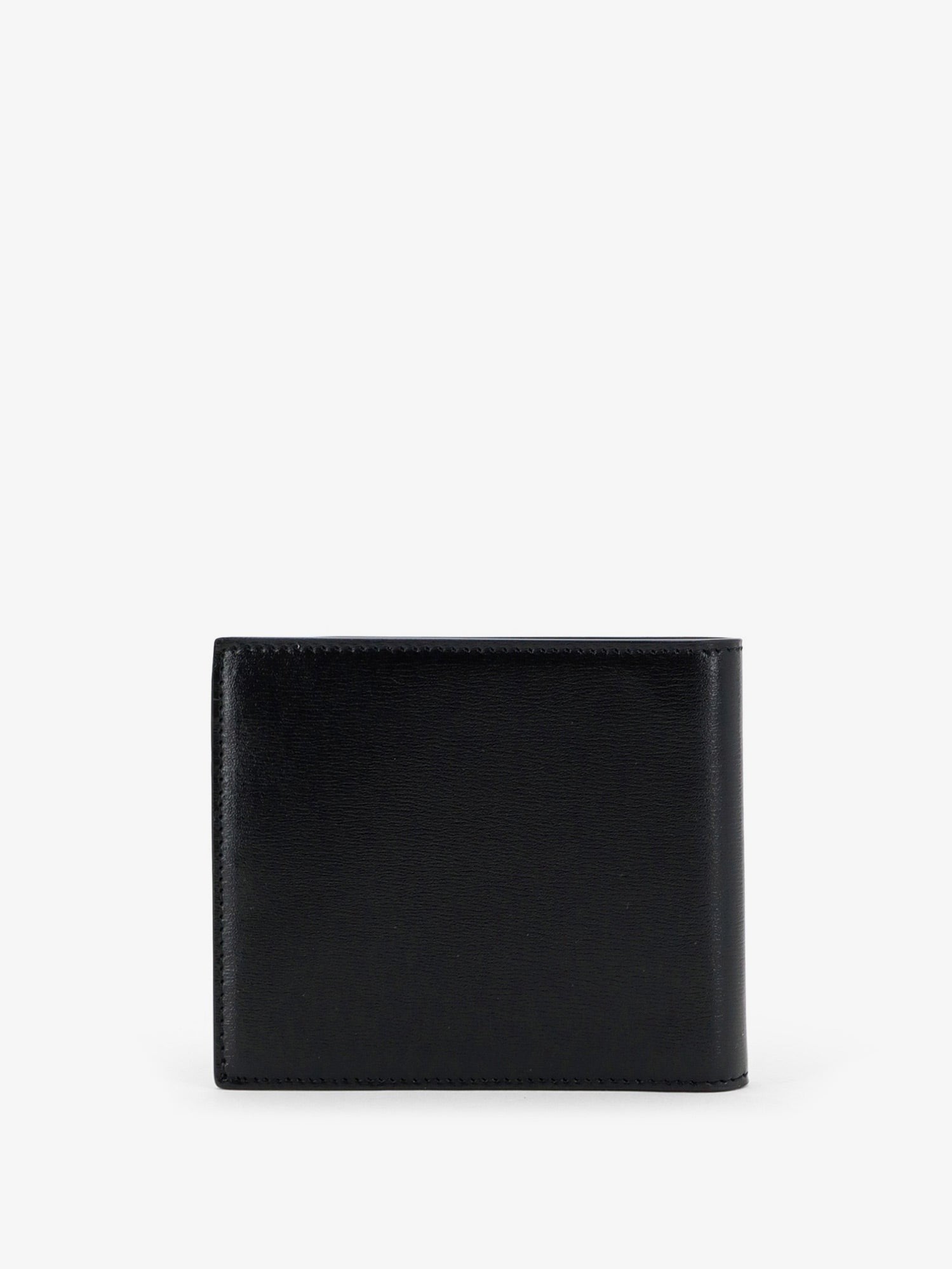 Saint Laurent Men's Tiny Wallet in Hammered Leather Black