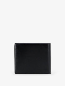 Saint Laurent Men's Tiny Wallet in Hammered Leather Black