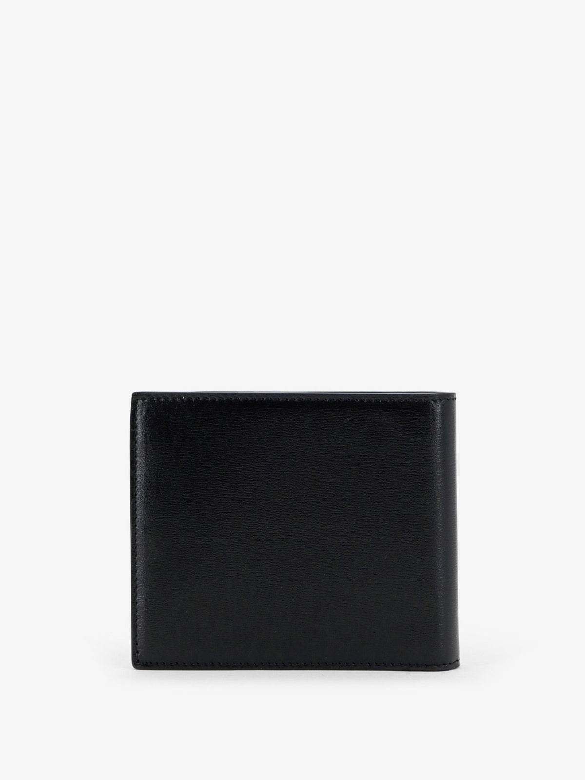 Saint Laurent Men's Tiny Wallet in Hammered Leather Black, view 2
