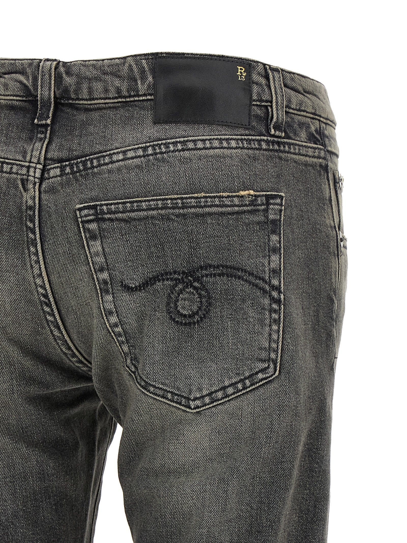 R13 Tobi Boy Jeans Black