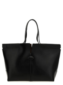 Tod's Tods Di Bag Folio Shopping Bag Black