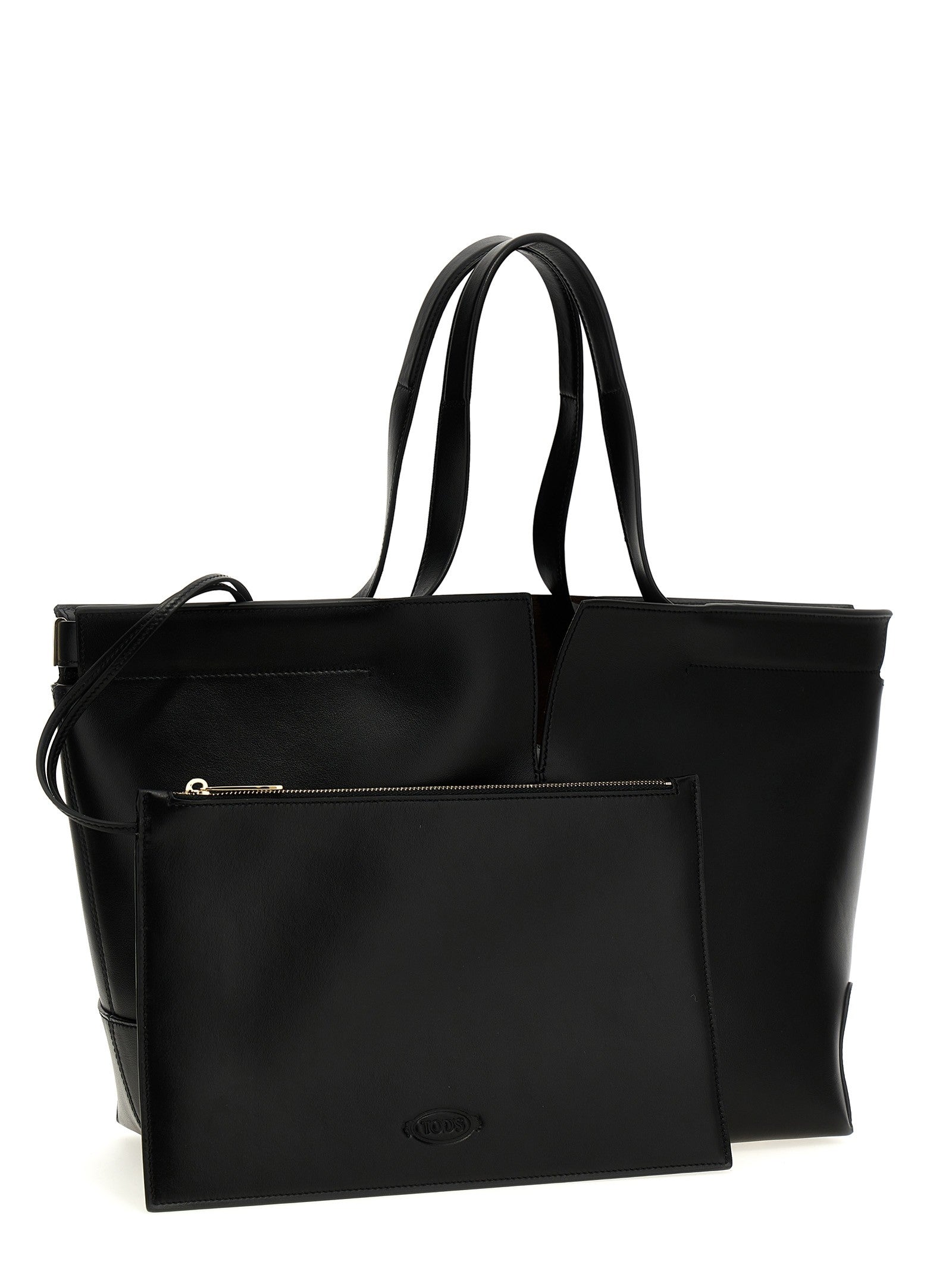 Tod's Tods Di Bag Folio Shopping Bag Black