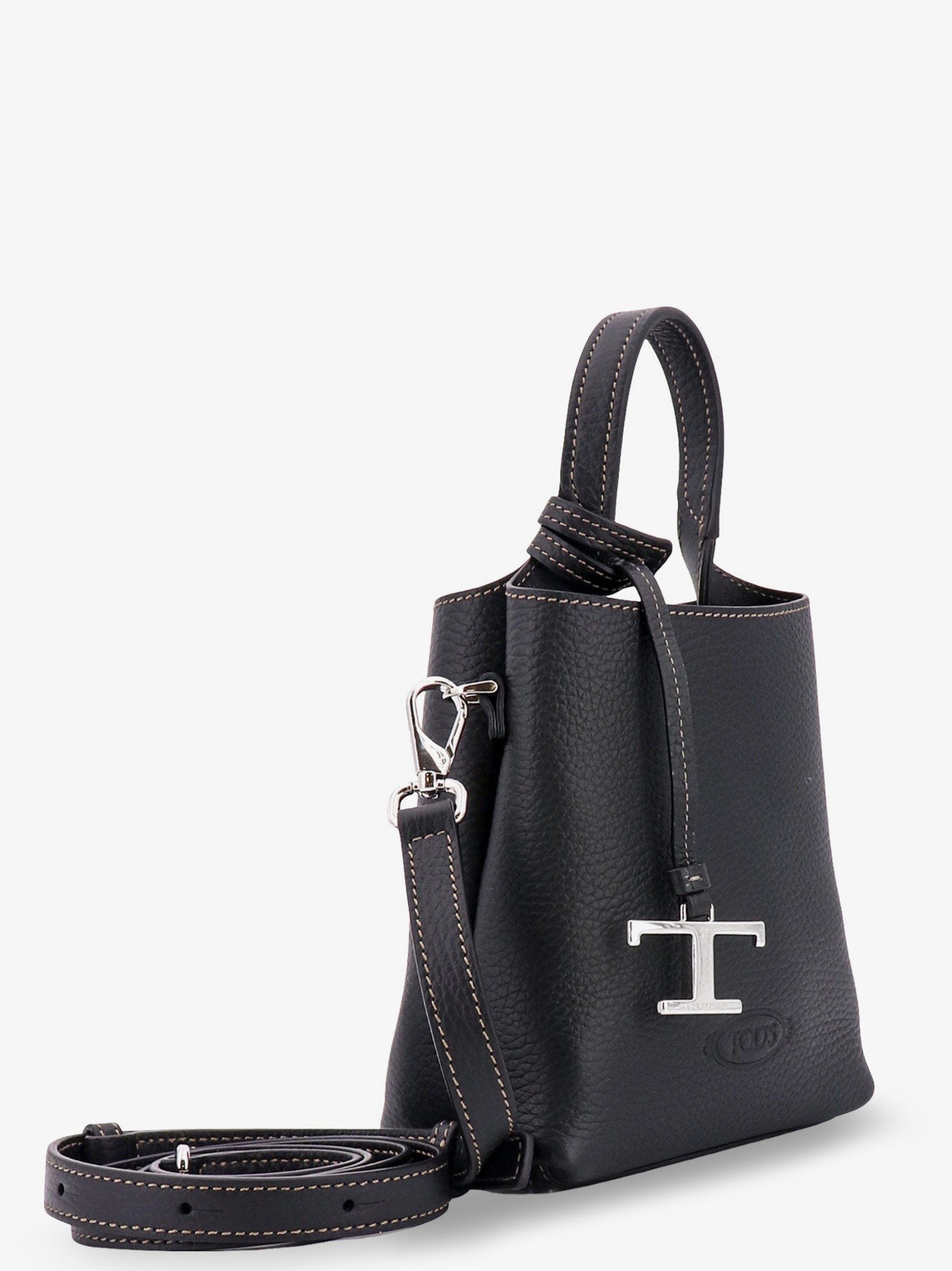 Tod's Women's Tods Textured Leather Micro Bag Black