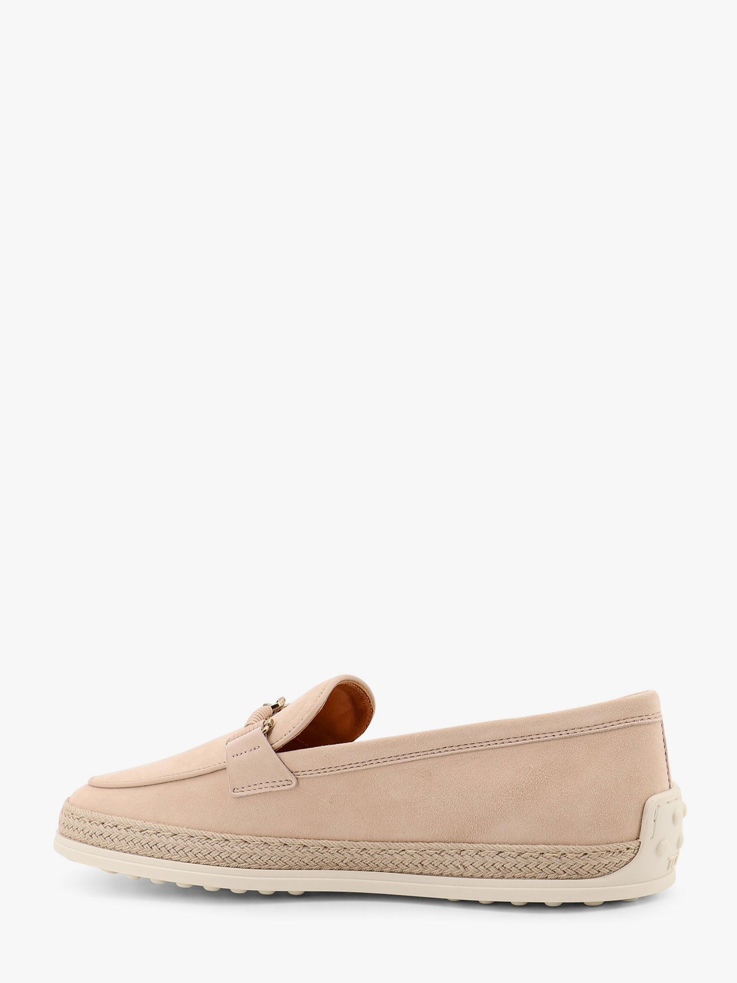 TOD’S - Tod’s Suede Loafer With Metal Detail - Woman-&gt;Shoes-&gt;Loafers