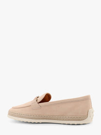 TOD’S - Tod’s Suede Loafer With Metal Detail - Woman-&gt;Shoes-&gt;Loafers