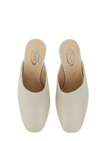 TOD’S - Tod’s Leather Sandal - Woman-&gt;FOOTWEAR-&gt;HIGH HEELS