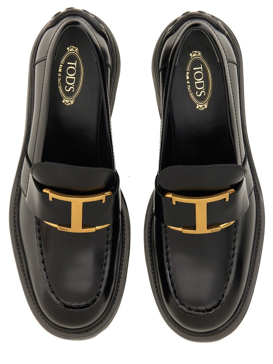 TOD’S - Tod’s Leather Loafer - Woman-&gt;FOOTWEAR-&gt;LOAFERS