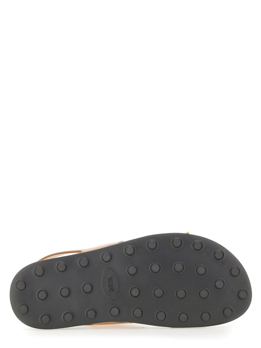 TOD’S - Tod’s Leather Sandal - Woman-&gt;FOOTWEAR-&gt;SANDALS