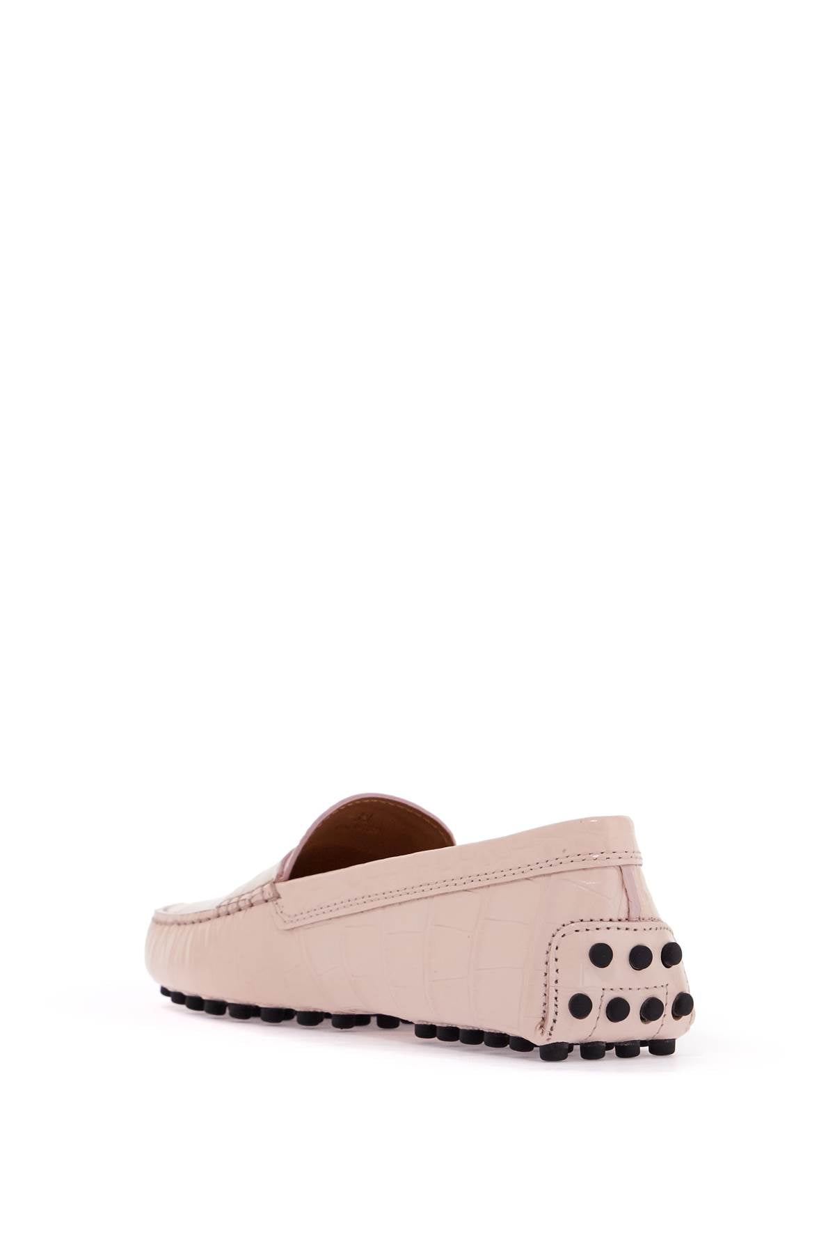 Tod’S - Tod’S crocodile print leather driving moccas - Loafers