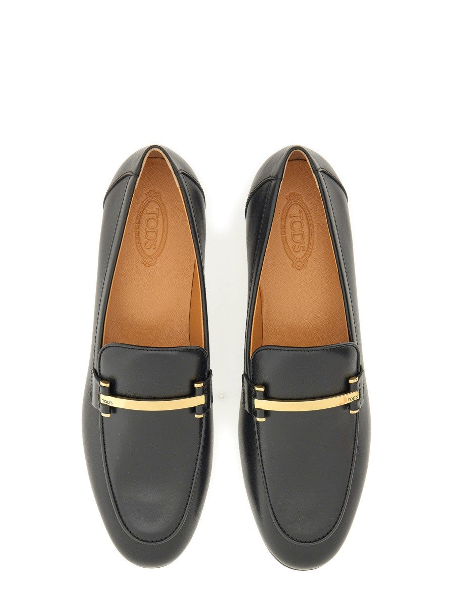 TOD’S - Tod’s Leather Loafer - Woman-&gt;FOOTWEAR-&gt;LOAFERS
