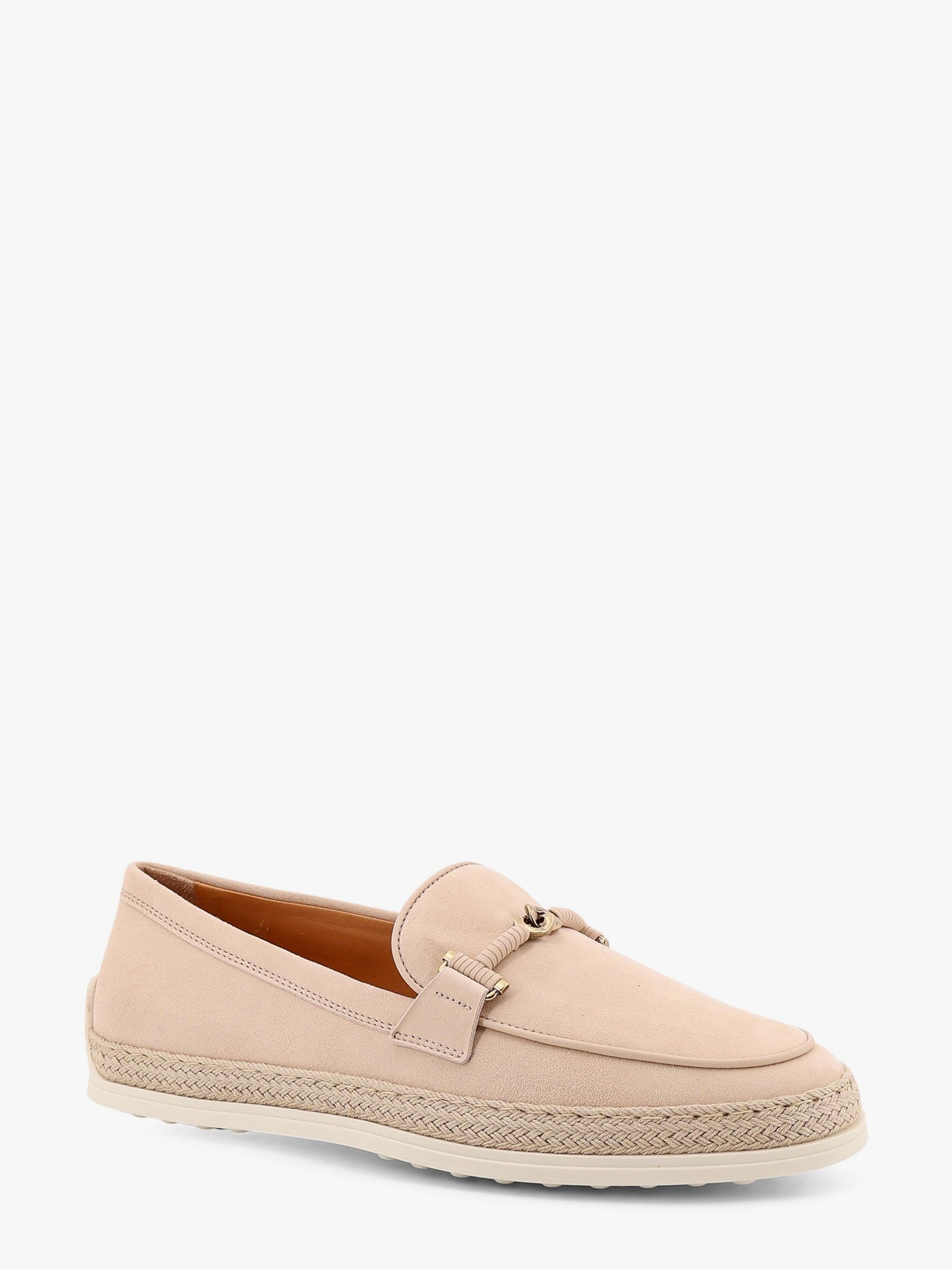 TOD’S - Tod’s Suede Loafer With Metal Detail - Woman-&gt;Shoes-&gt;Loafers