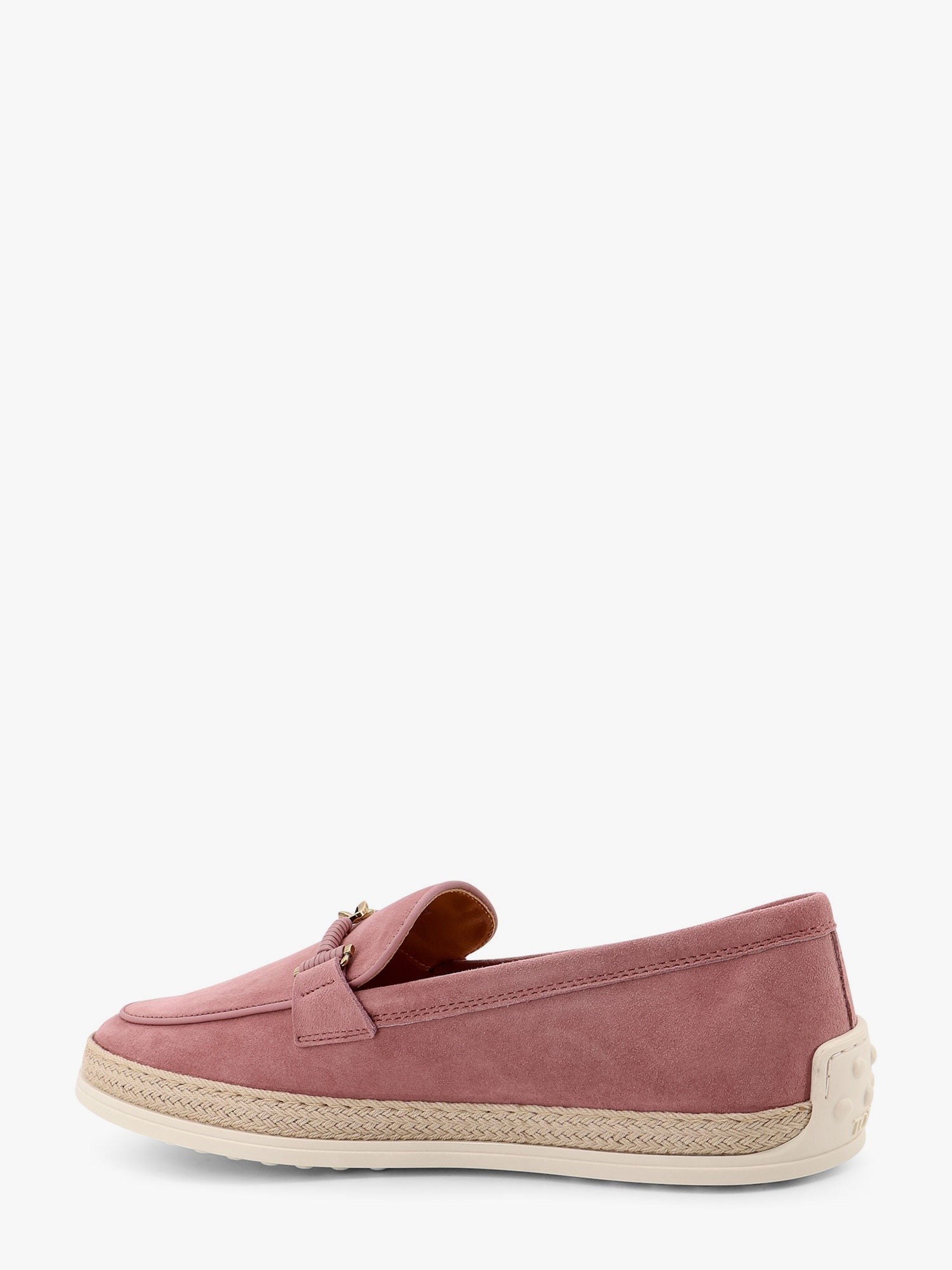 TOD’S - Tod’s Suede Loafer With Metal Detail - Woman-&gt;Shoes-&gt;Loafers