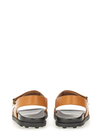 TOD’S - Tod’s Leather Sandal - Woman-&gt;FOOTWEAR-&gt;SANDALS