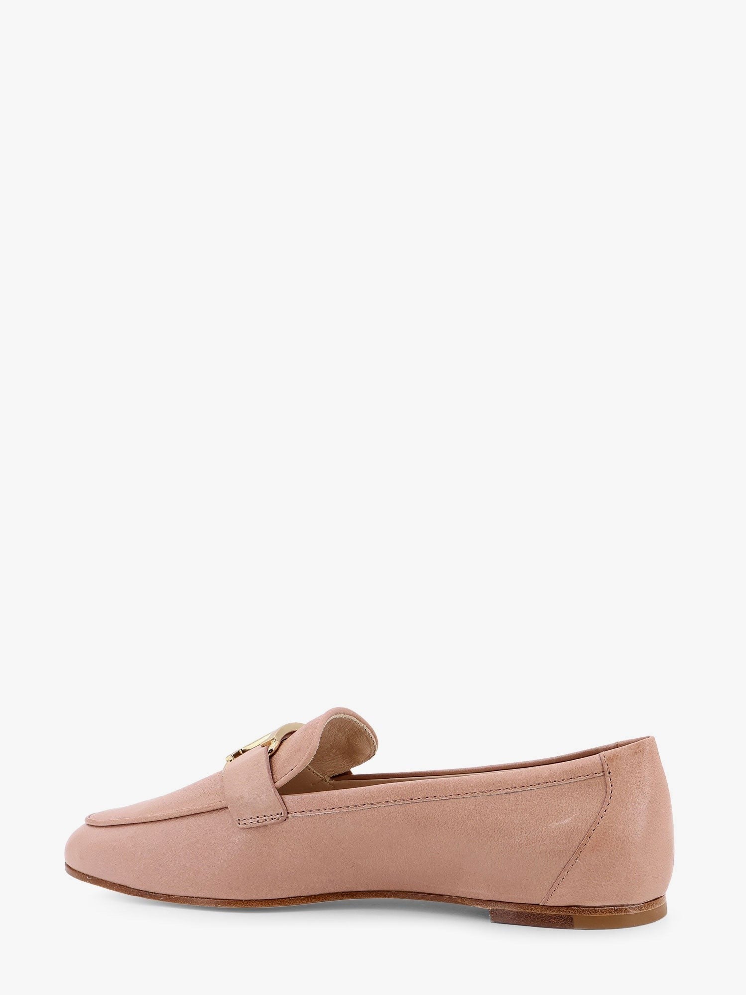 TOD’S - Tod’s Leather Loafer With Metal Detail - Woman-&gt;Shoes-&gt;Loafers