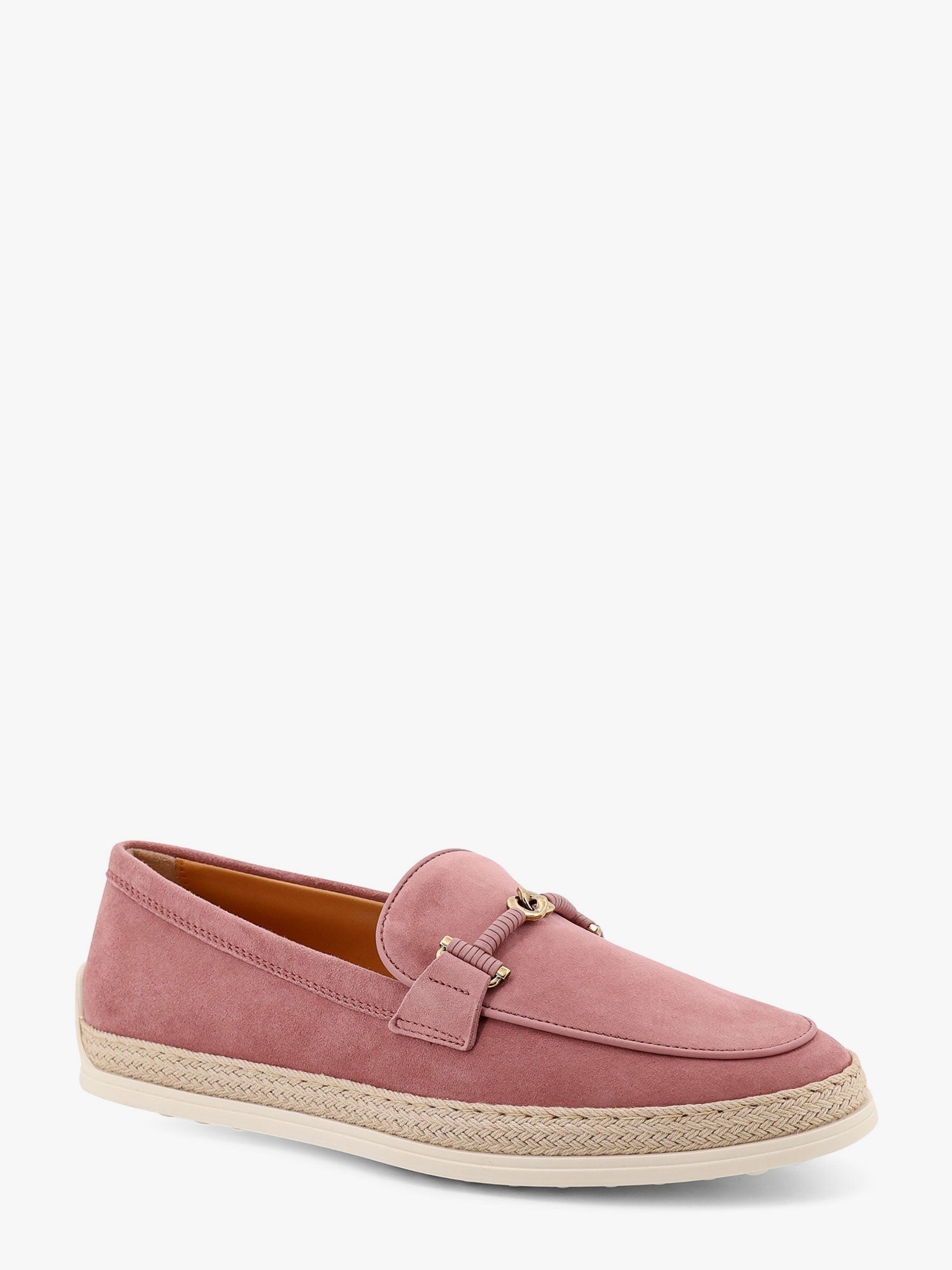 TOD’S - Tod’s Suede Loafer With Metal Detail - Woman-&gt;Shoes-&gt;Loafers