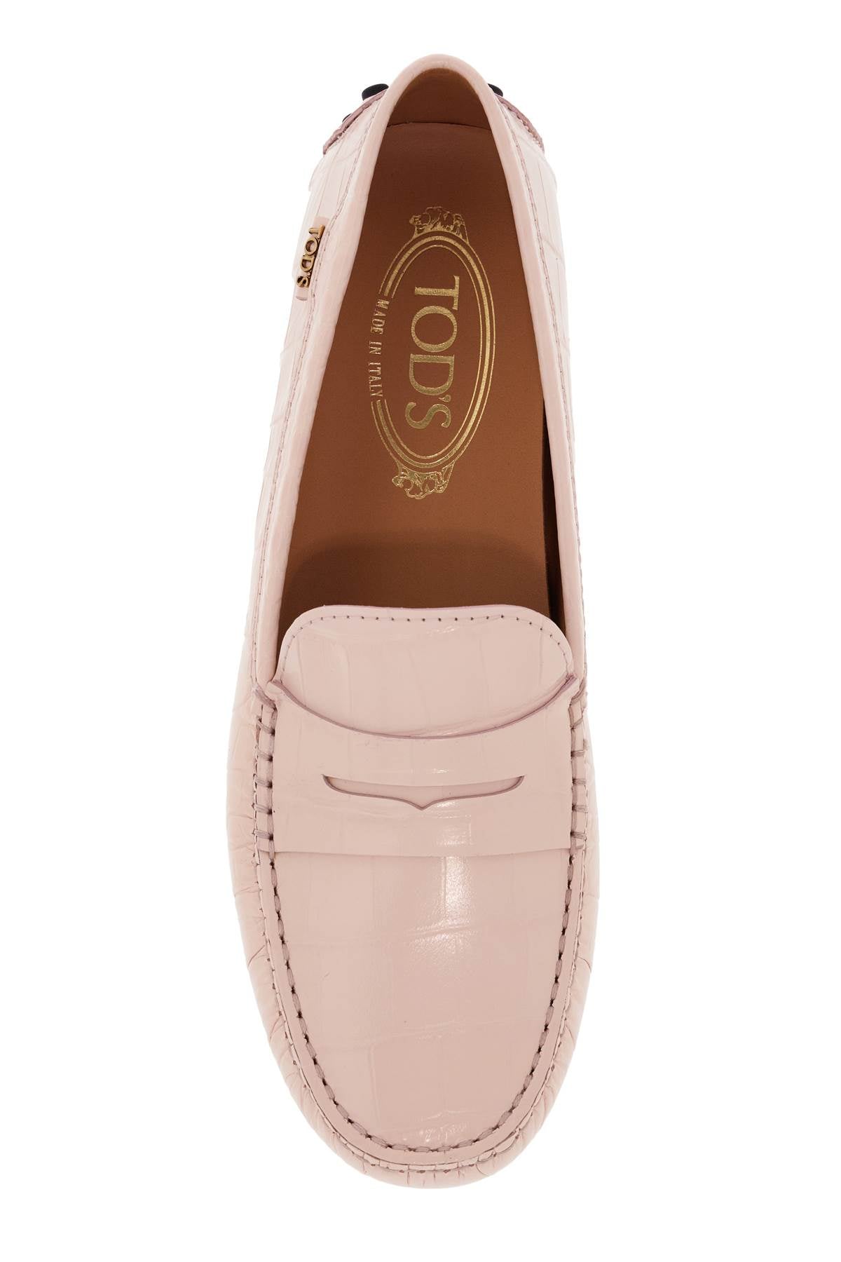 Tod’S - Tod’S crocodile print leather driving moccas - Loafers