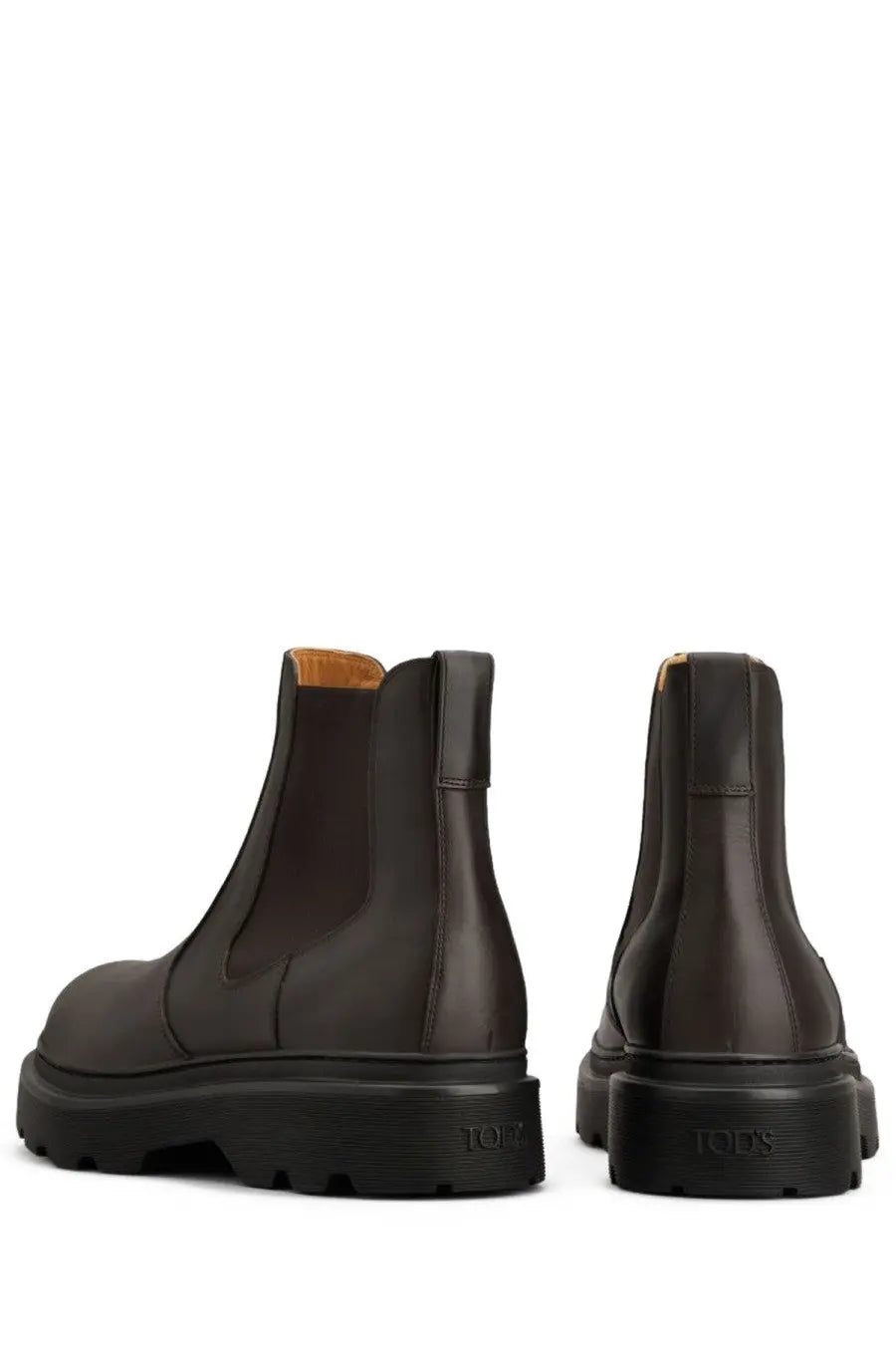 Tod's Men's Leather Ankle Boots Brown, view 4