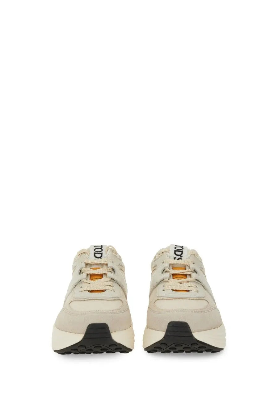 Tod's Women's Fabric and Suede Sneaker Beige, view 4