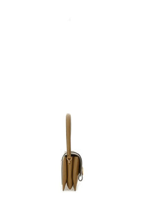 Tod’s women’s flap bag timeless brown tan leather mini handbag with structured rectangular shape and gold-tone hardware