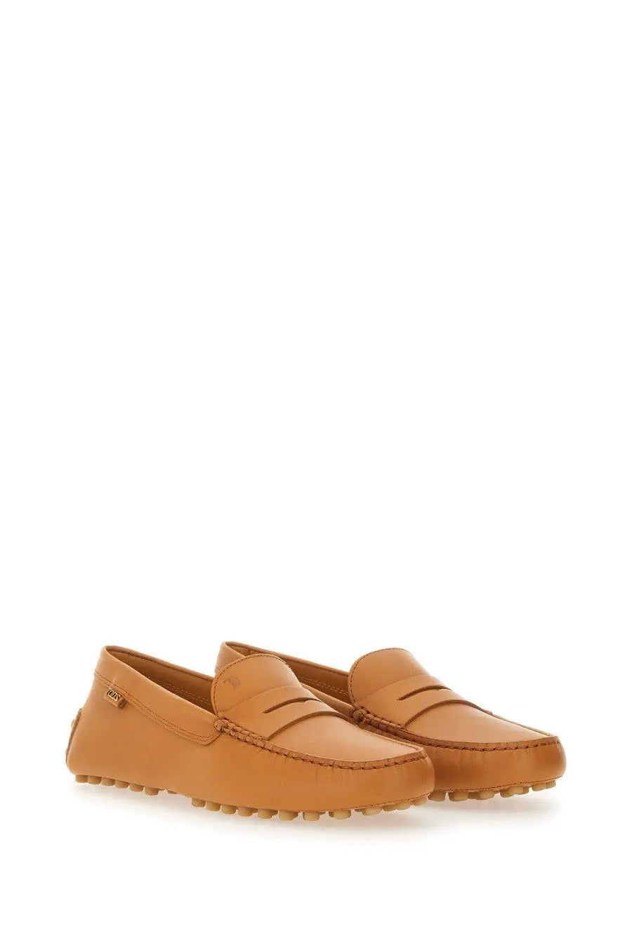 Tod's Women's Leather Gommino Loafer Beige, view 2