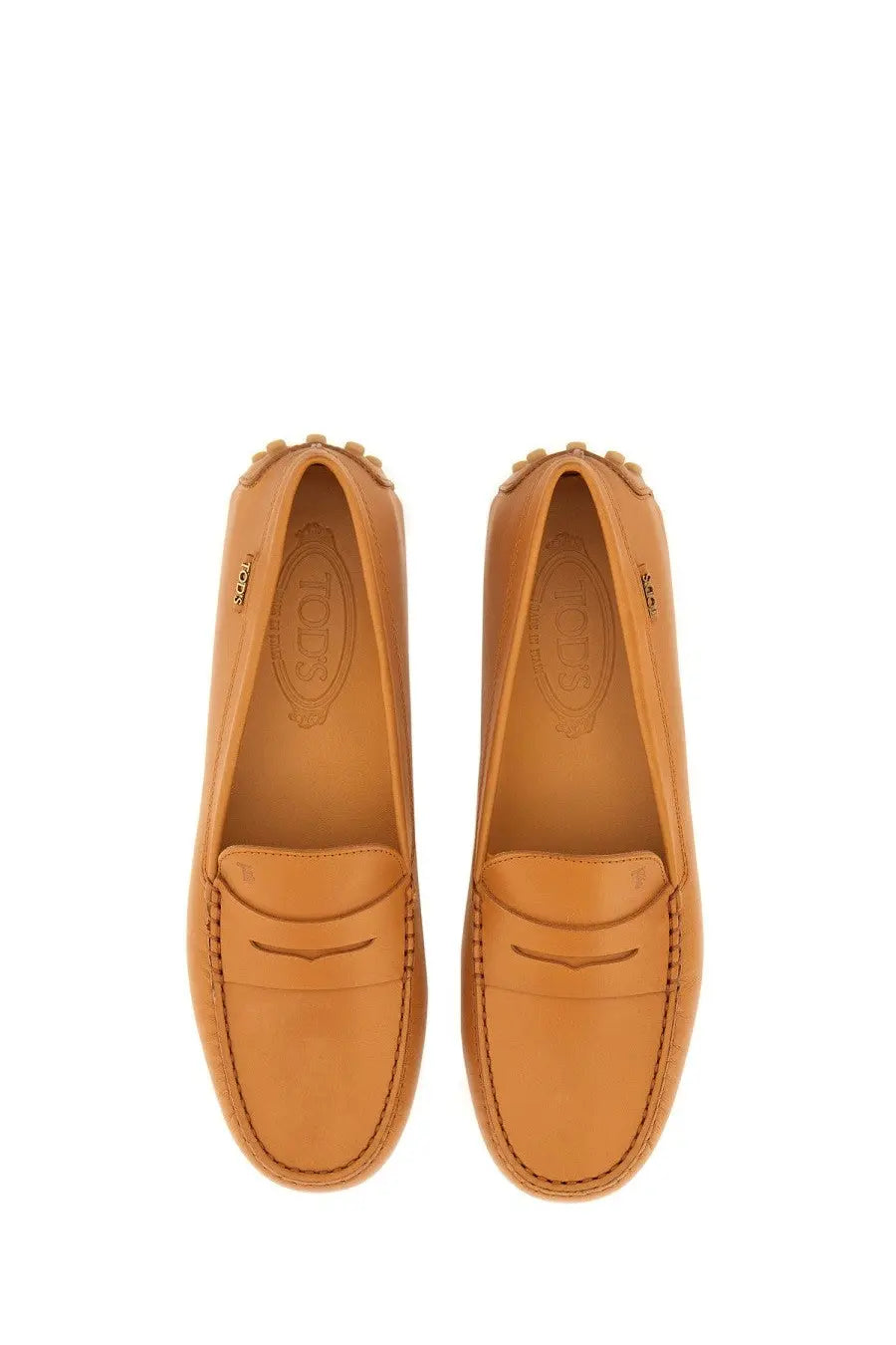 Tod's Women's Leather Gommino Loafer Beige, view 6