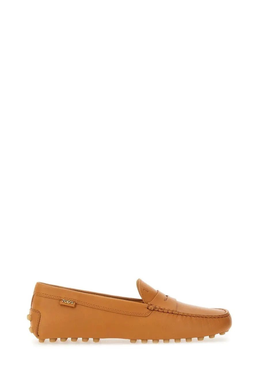Tod's Women's Leather Gommino Loafer Beige