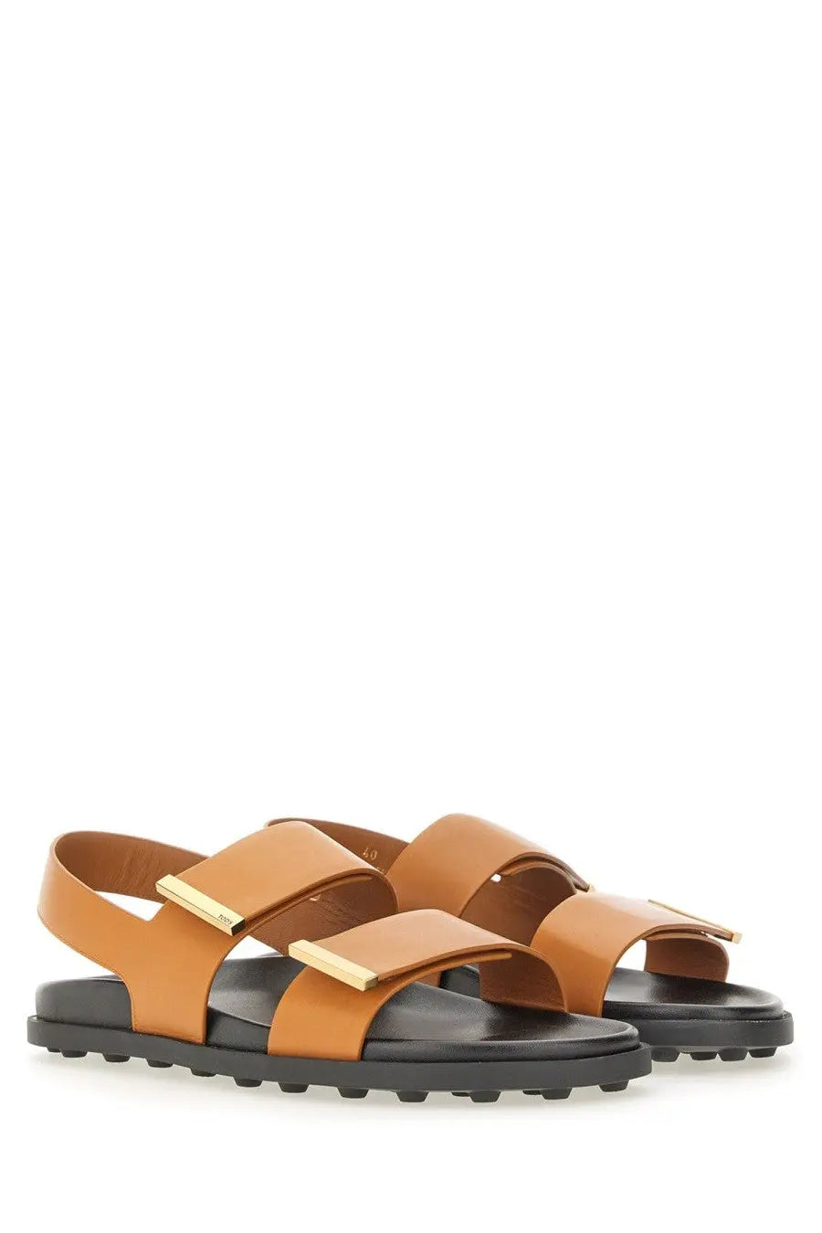 Tod's Women's Leather Sandal Brown, view 2