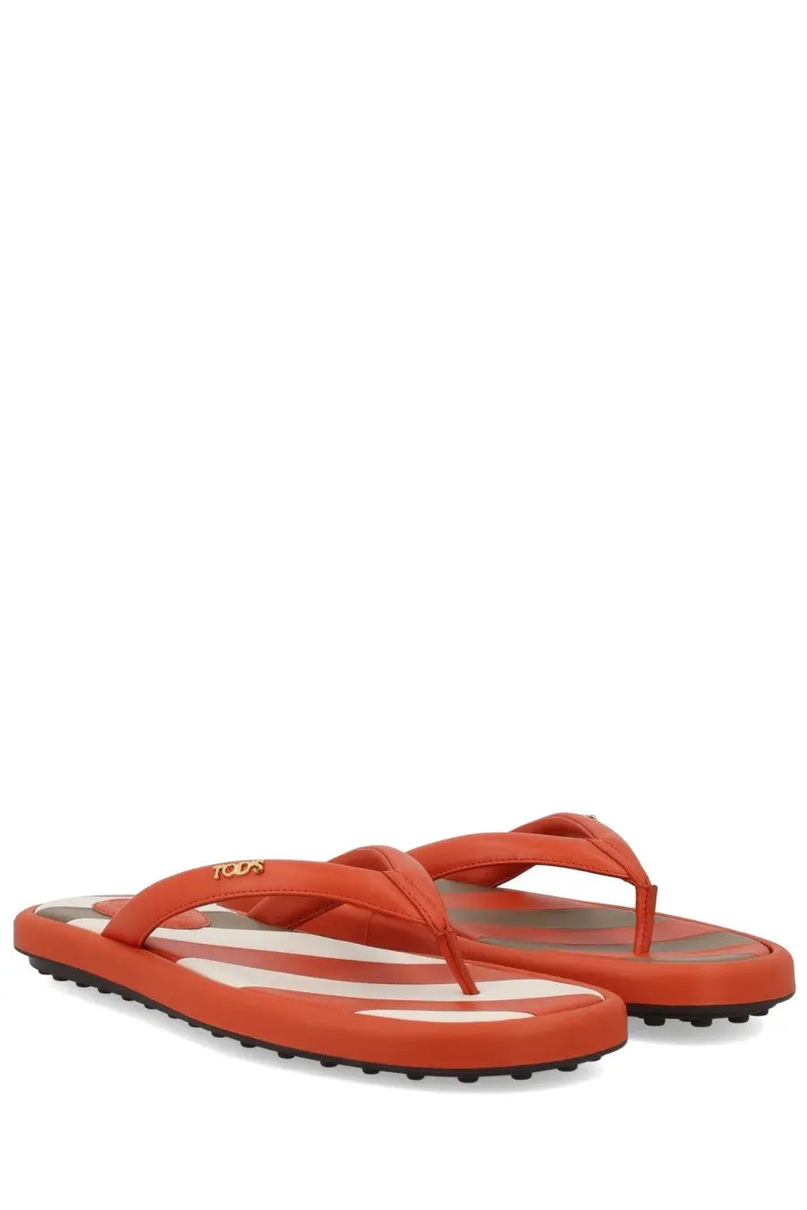 Tod's Women's Flip-Flops Sandals Orange, view 2