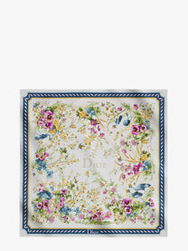Dior Women's Toile De Jouy Floral Garden Dioriviera Silk Foulard Beige