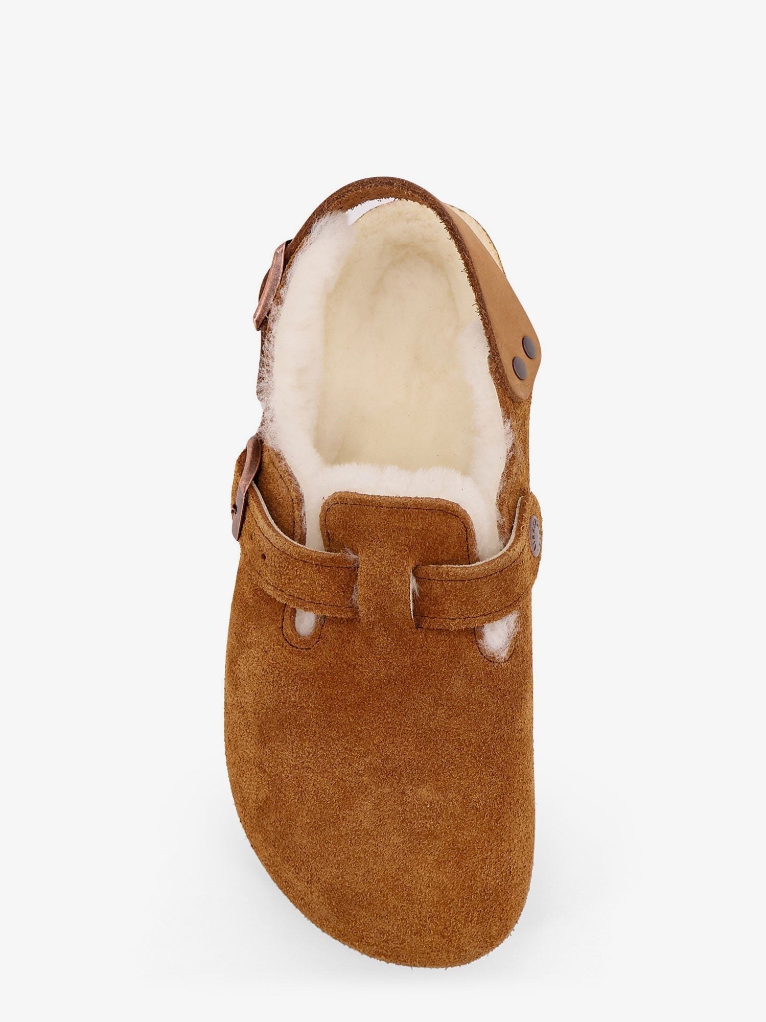 Birkenstock Women's Tokio Inside Shearling Suede Mule Grey