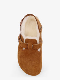 Birkenstock Women's Tokio Inside Shearling Suede Mule Grey