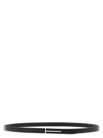 TOM FORD - TOM FORD - ’T’ leather belt - Men’s Accessories