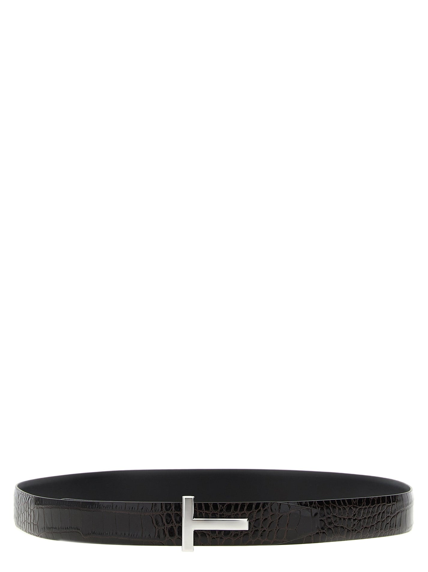 TOM FORD - TOM FORD - Reversible crocodile leather belt - Men’s Accessories