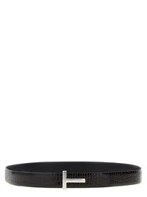 TOM FORD - TOM FORD - Reversible crocodile leather belt - Men’s Accessories