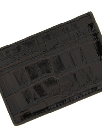 TOM FORD - TOM FORD - Crocodile leather card holder - Men’s Accessories