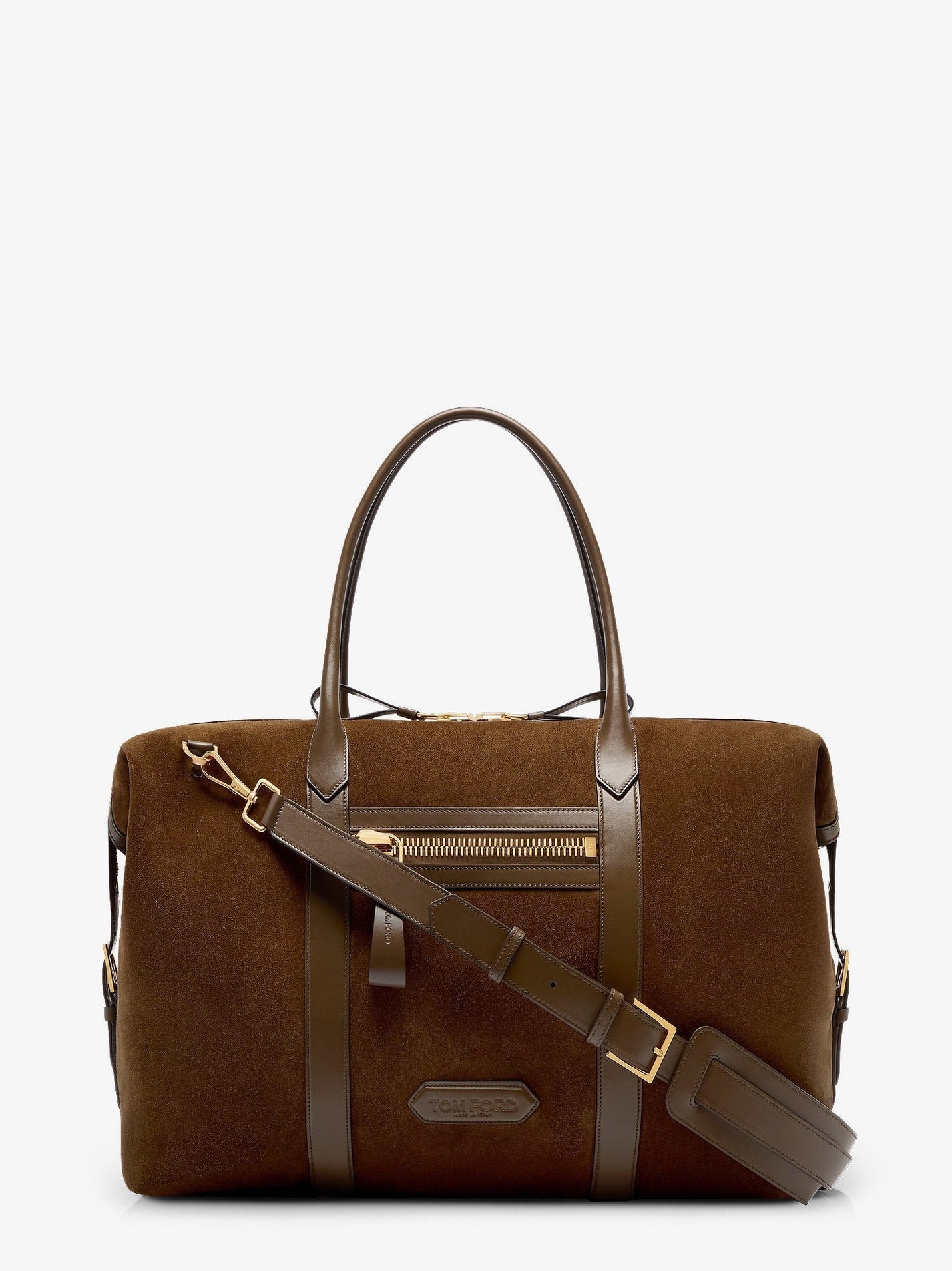 TOM FORD - Tom Ford Suede Travel Bag With Leather Inserts - Man-&gt;Bags-&gt;Travel and Lugguage