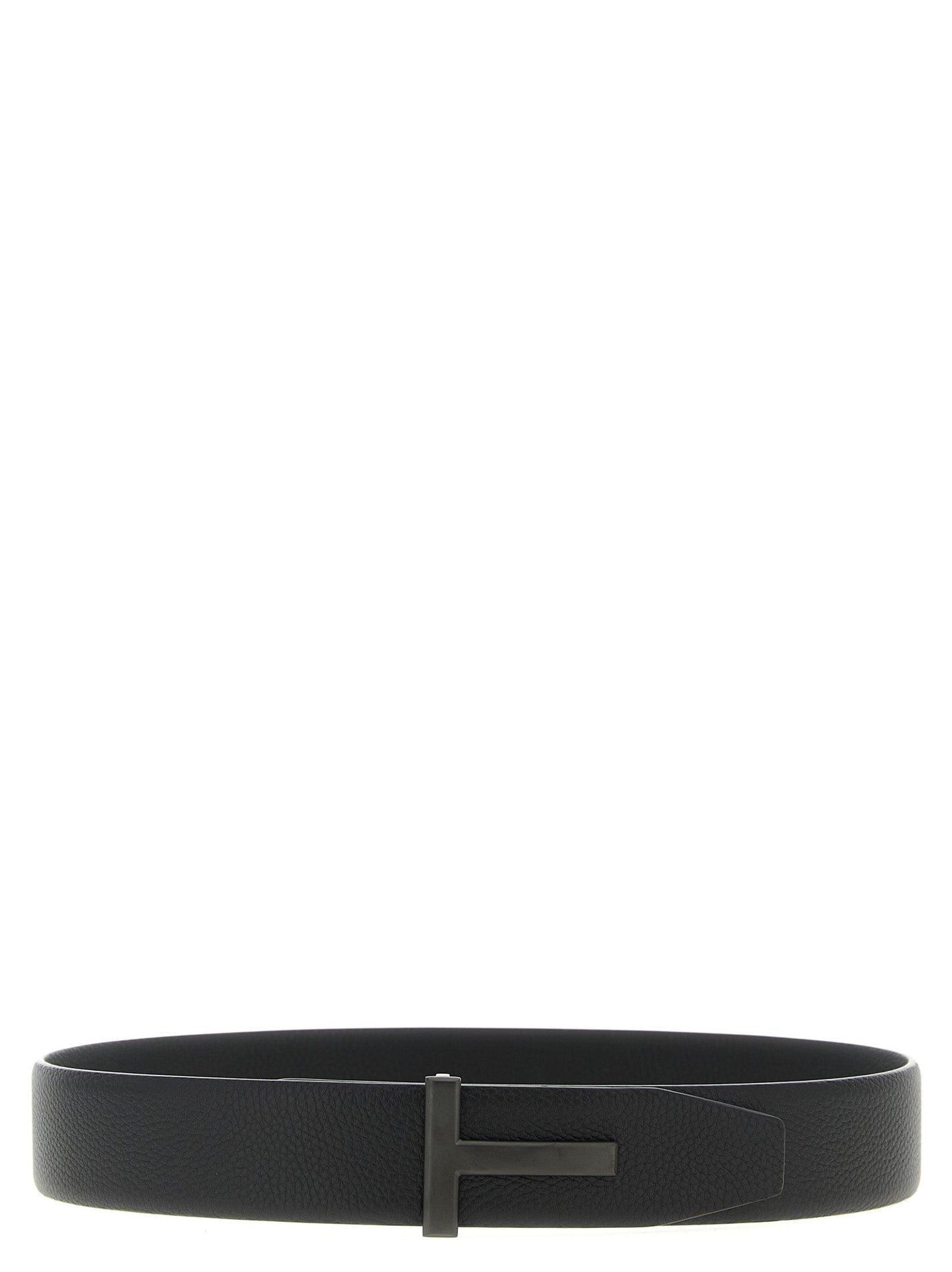 TOM FORD - TOM FORD - Hammered leather belt - Men’s Accessories