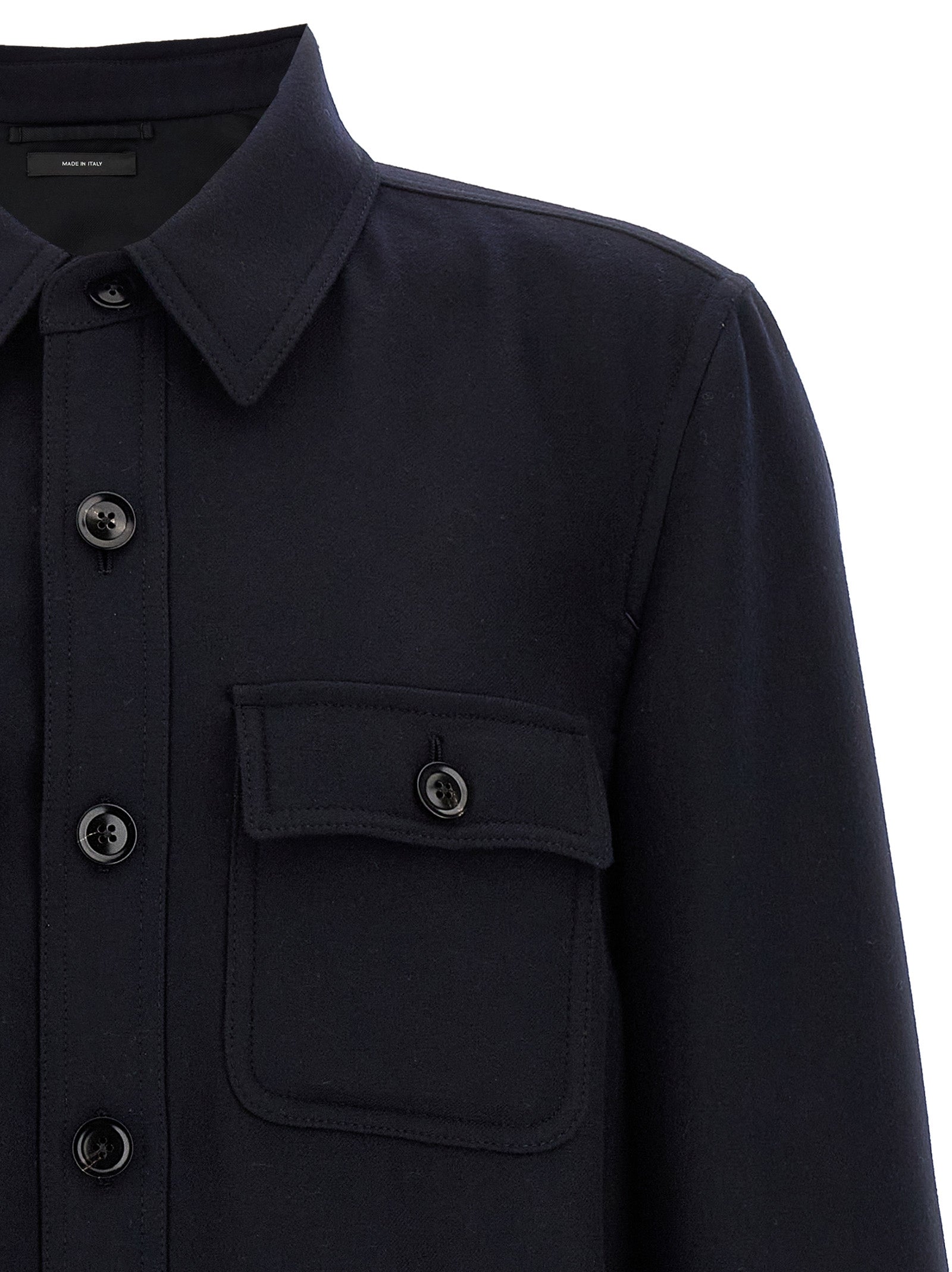TOM FORD - TOM FORD - ’Double Splittable Light Wool’ overshirt - Men’s Tops