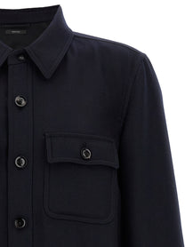 TOM FORD - TOM FORD - ’Double Splittable Light Wool’ overshirt - Men’s Tops
