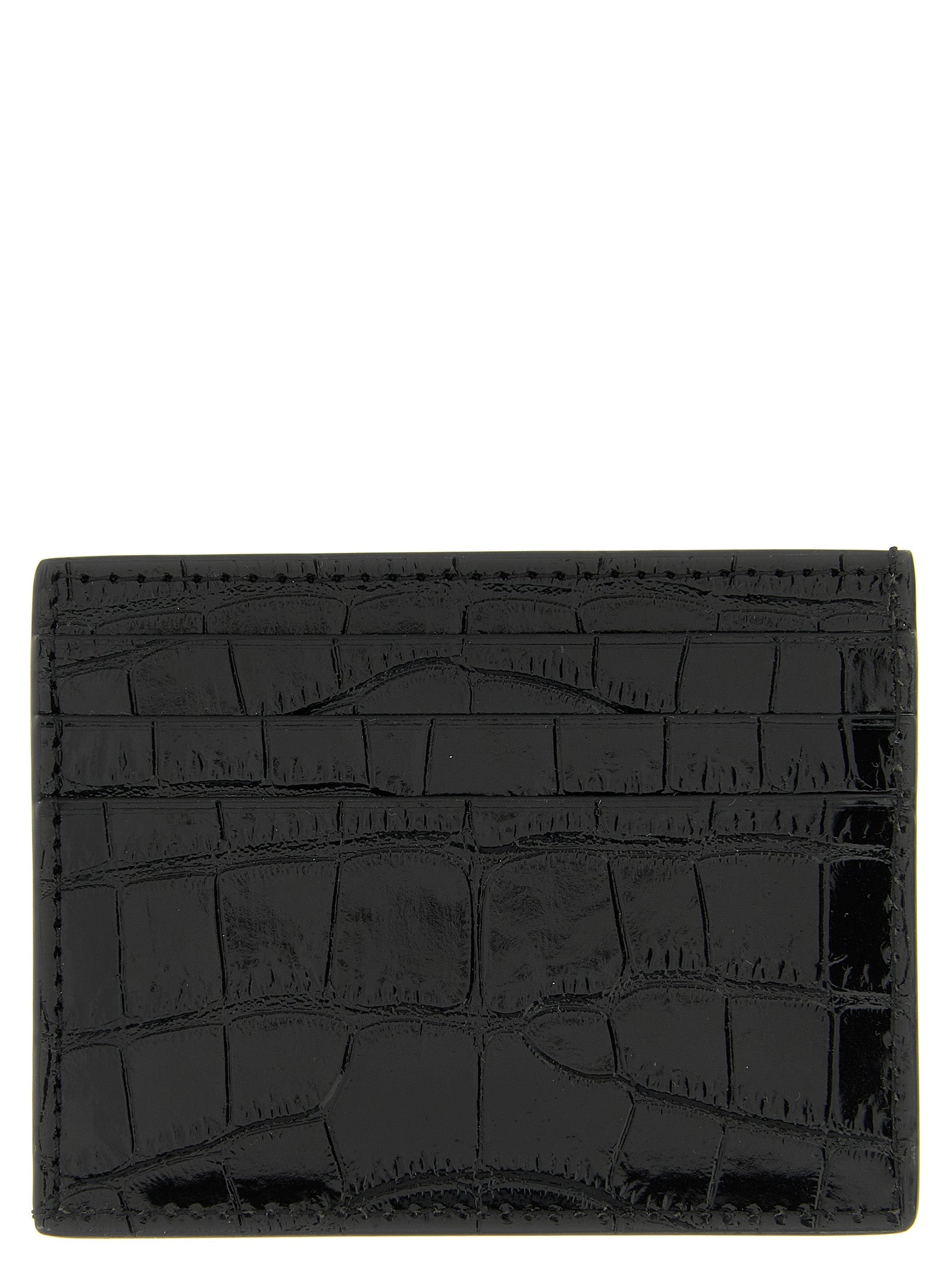 TOM FORD - TOM FORD - Crocodile leather card holder - Men’s Accessories