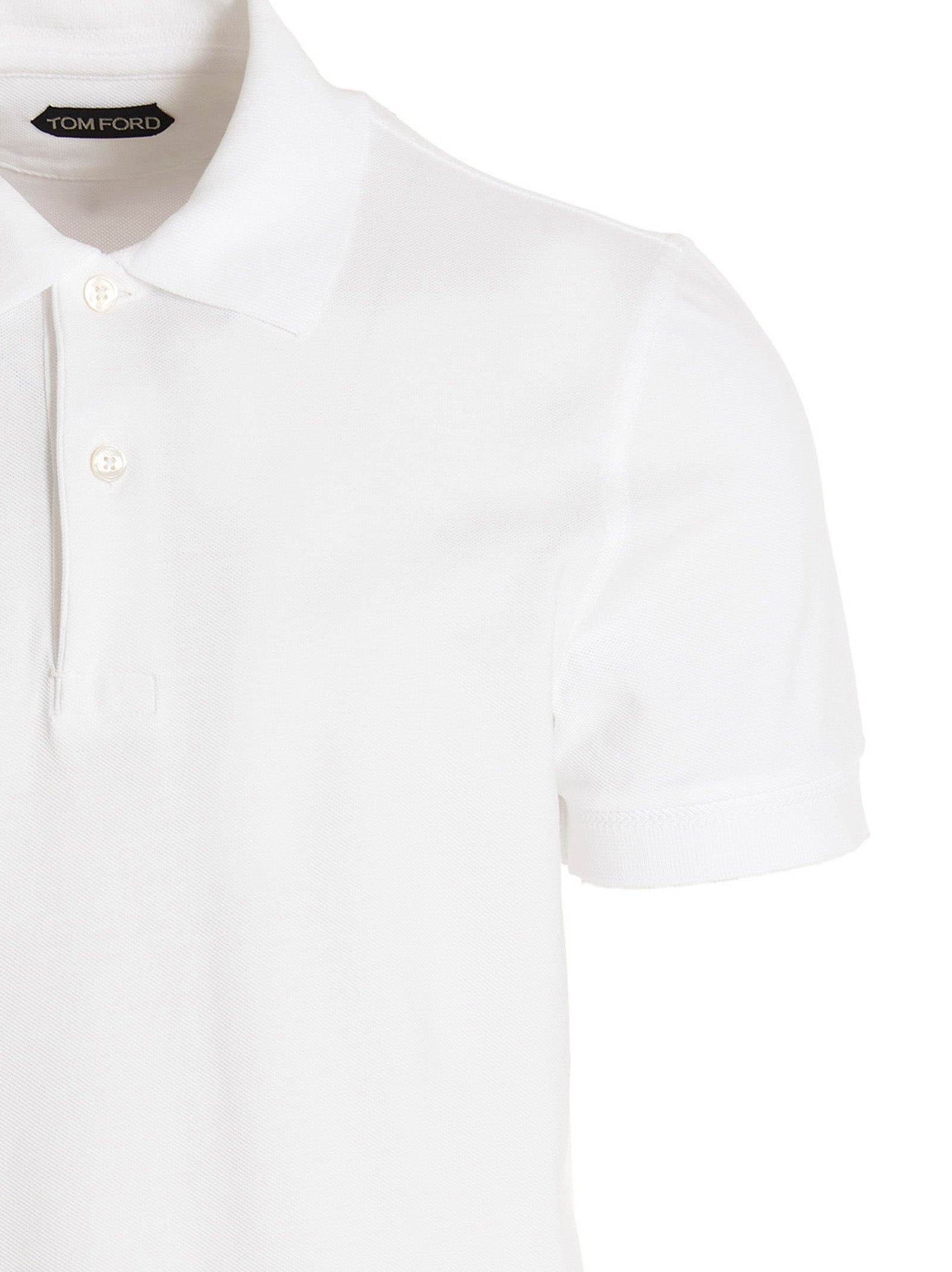 TOM FORD - TOM FORD - Piqué cotton polo shirt - Men’s Tops